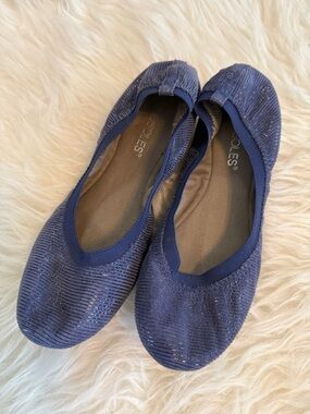 Aerosoles Sparkle Navy Slip-On Ballet Flats